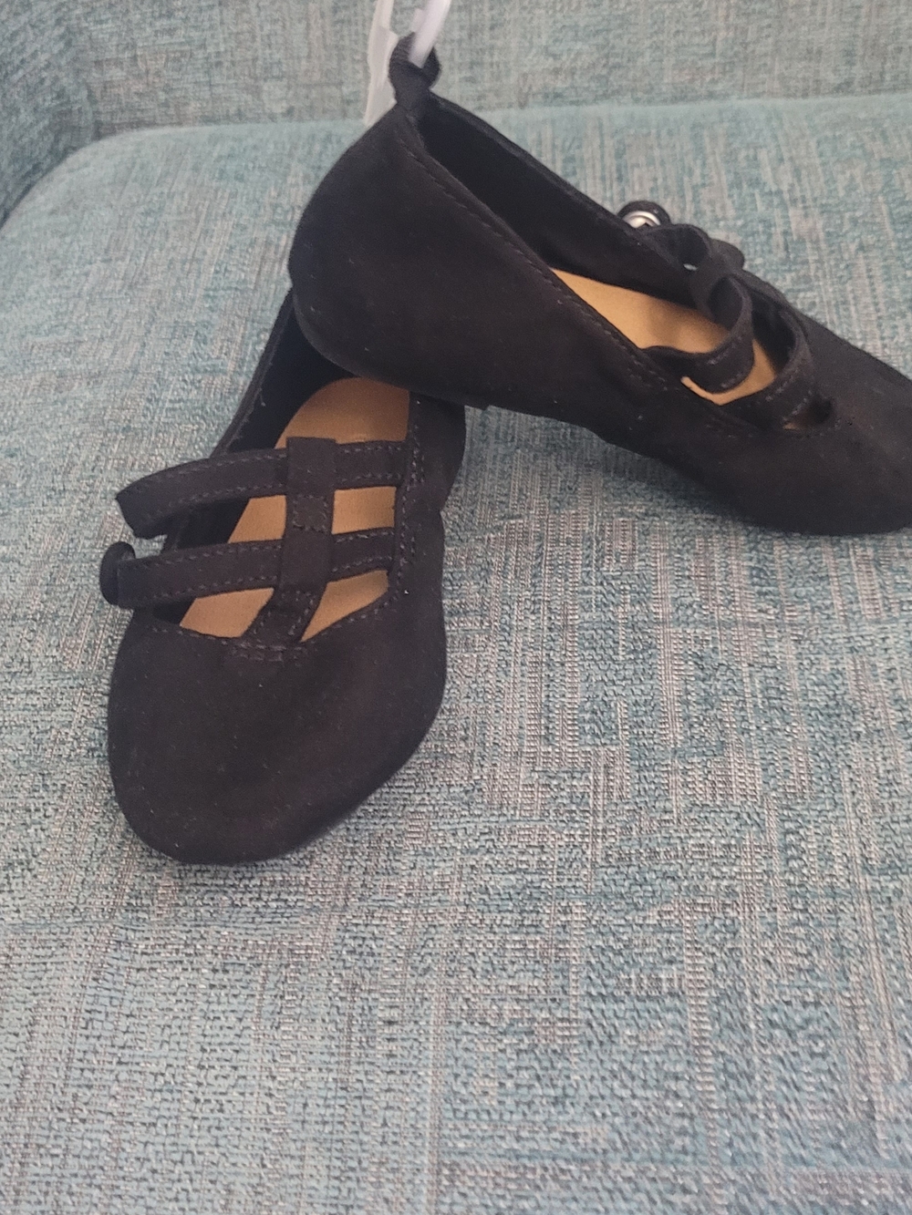 Old Navy Black Girls' Cross-Strap Mary Jane Flats